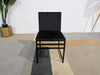 Dusk Rae Charcoal Velvet & Black Set of 2 Dining Chairs RRP £399