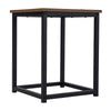 Industrial Table and 4 Stools Rustic Brown Kitchen Breakfast Dining Set of 5