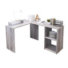Computer Desk PC Table L-shaped Corner w/Shelves/Drawers Workstation Home Office