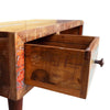 Coffee Table with Curved 1 Drawer Reclaimed Wood Home Furniture Z6E0