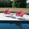 Tobs Bistro Set 2 Rattan Garden Furniture - 2 Chairs & Coffee Table In 3 Colours