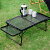 Portable Camping Table Folding Storage Outdoor Garden Desk Mesh Top Extendable