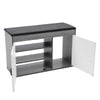 Hallway Shoe Cabinet Bench Storage Shoe Rack Unit Cupboard Cushion Padded Seat