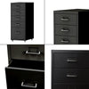 Metal 5 Drawers Filing Pedestal Cabinet Mobile Under Desk Office Chest of Drawer