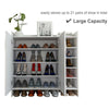 White Shoe Cabinet Storage Rack Stand Door 5 Drawers Hallway Cupboard Shoe Tidy