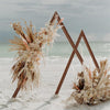 Rustic Farmhouse Triangle Wood Arch Wedding Garden Arbor Backdrop Stand Outdoor