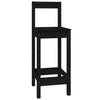 7 Piece Bar Set Black Solid Wood Pine vidaXL