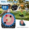 Portable Dartboard Soccer Target Dartboard Giant Kick & Throw Dart Games-Black