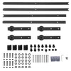 366cm 12FT Double Door Splicing Regular Carbon Steel Barn Door Hanging Rail