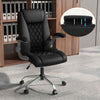 Adjustable Computer Desk Chair PU leather Executive Office Chair-Black