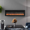 Electric Fireplace Media LED Wall Fire Wall Mounted / Standing Heater 40-100in