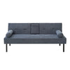 Panana Fabric Sofa Bed Sofabed with Drink Holders Recliner Free Bolster Cushions