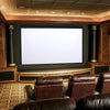 Projector Screen Manual Pull Down Wall Mounted Matt White Home Cinema 60-120''