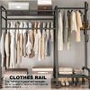 Heavy Duty Clothes Rail Rack Garment Dress Hanging Display Standing Bag Storage