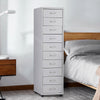 3/4/5/6/8 Drawers Mobile Metal Office Filing Cabinet Cupboard Storage on Castor