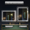 Illuminated Bathroom Mirror with LED Lights Wall Mounted Demister Touch Sensor
