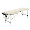Portable Folding Spa Table Massage Bed Salon Treatment Couch Beige Colour