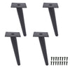 4x Oblique Table Legs Square Table Feets Metal DIY Furniture Legs Replacements