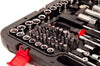 Professional 216PCS Ratchet Spanner Socket Set 1/2" 1/4" 3/8" Tool Kit with Case