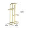 Multi-Layer Iron Art Flower Pot Rack Living Room Plant Stand Display Rack Holder