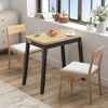 Folding Kitchen Table Extendable Dining Table Wooden Desk For 4 with Storage