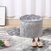 Velvet Dressing Table Stool Ottoman Footstool Chair Pouffe Seat Bedroom Vanity