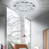 20-100cm Flush Mount Modern Square Ceiling Chandelier Crystal Light Lamp Pendant