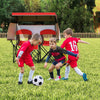 COSTWAY Double Folding Camping Chair Outdoor Portable Loveseat w/Canopy-Red
