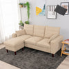 Panana Linen Fabric Sofa 1, 2 or 3 Seater Modern Couch Suite Set ottoman