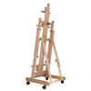 Large Studio H-Frame Easel Painting Floor Beech Wood Adjustable Pro Artist Easel