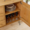Sideboard Cabinet Cupboard Storage Furniture 2 Doors 3 Drawers Industrial Wooden