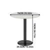 Heavy Duty Real Marble Round Bar Table Home Party Kitchen Club Pub Bar Station