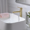 Bathroom Brass Sink Basin Faucet Mixer Vanities Taps Single Handle Brushed Gold