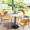 Sleek Marble Round Bar Table Dining Table Black Gold Leg Lounge Bar Office Home