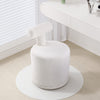 Teddy Fleece Dressing Table Stool Makeup Bench Chair SoftPlush Padded Piano Seat