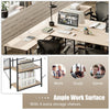 L-Shaped Corner Computer Desk PC Laptop Table Workstation w/ Storage Shelves