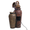 Pour Kettle Well Water Fountain Fountain with Electric Pump for Patio Decorative