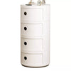 Round ABS Cylinder Cabinet Cupboard Drawer Storage Unit Bathroom Bedroom Stand