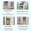 Rotating Bookcase Children Kids Book Shelf Rack Storage Bookshelf Tidy Organizer