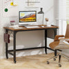 Mobile Computer Desk 120cm Home Office Desk w/ Storage Bag & 2 Headphone Hooks