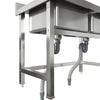 Commercial Catering Sink Stainless Steel Double Bowl Unit Kitchen Food Wash Tank