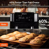 Ultenic K20 Dual Air Fryer, 6-in-1 Health Air Fryers with 2 Independent Frying