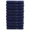 Premium Towels 10pcs Navy Blue 100x200cm 600gsm 100% Cotton G2G7