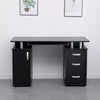 Saturn Black Computer Desk PC Laptop Table Home Office Study Workstation Gaming