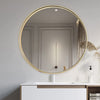 Wall Mounted Bathroom Mirror Cosmetic Makeup Shaving Mirror HD Glass Metal Frame