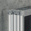 800x1400mm Pivot Bath Shower Screen Folding Door Glass Enclosure Framed Panel UK