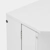Corner Dressing Table Desk Cupbpard Workstation Foldable Shelf Storage Display