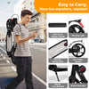100/200mm WheelsFolding Kick Push Scooter Teens Adult Ride on Adjustable Height