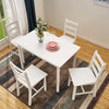 New Solid Wood Dining Table and 4 Chairs Set Home Kitchen Furniture 4 Colours