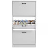 3 Drawer Shoe Cabinet Storage Cupboard Unit Shoe Rack Wooden Stand Organiser
